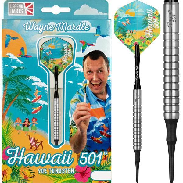 Legend Wayne Mardle - Hawaii 501 90% - Strieborná - Soft Šipky - Direct Darts - 1