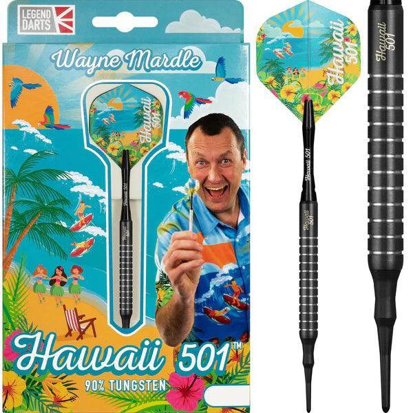 Legend Wayne Mardle - Hawaii 501 90% - Černá - Soft Šipky - Direct Darts - 1
