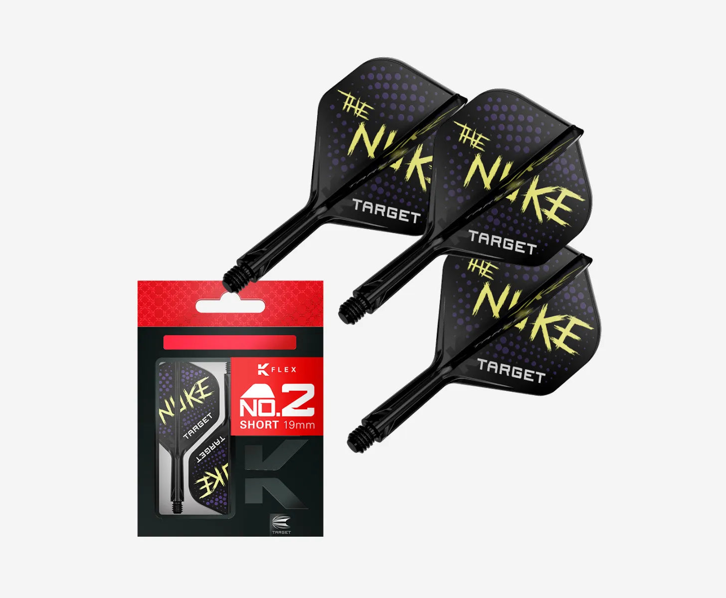 Target - K-Flex - Luke "The Nuke" Littler - Černá - No2 - Letky/Násadky Na Šípky - Direct Darts - 2