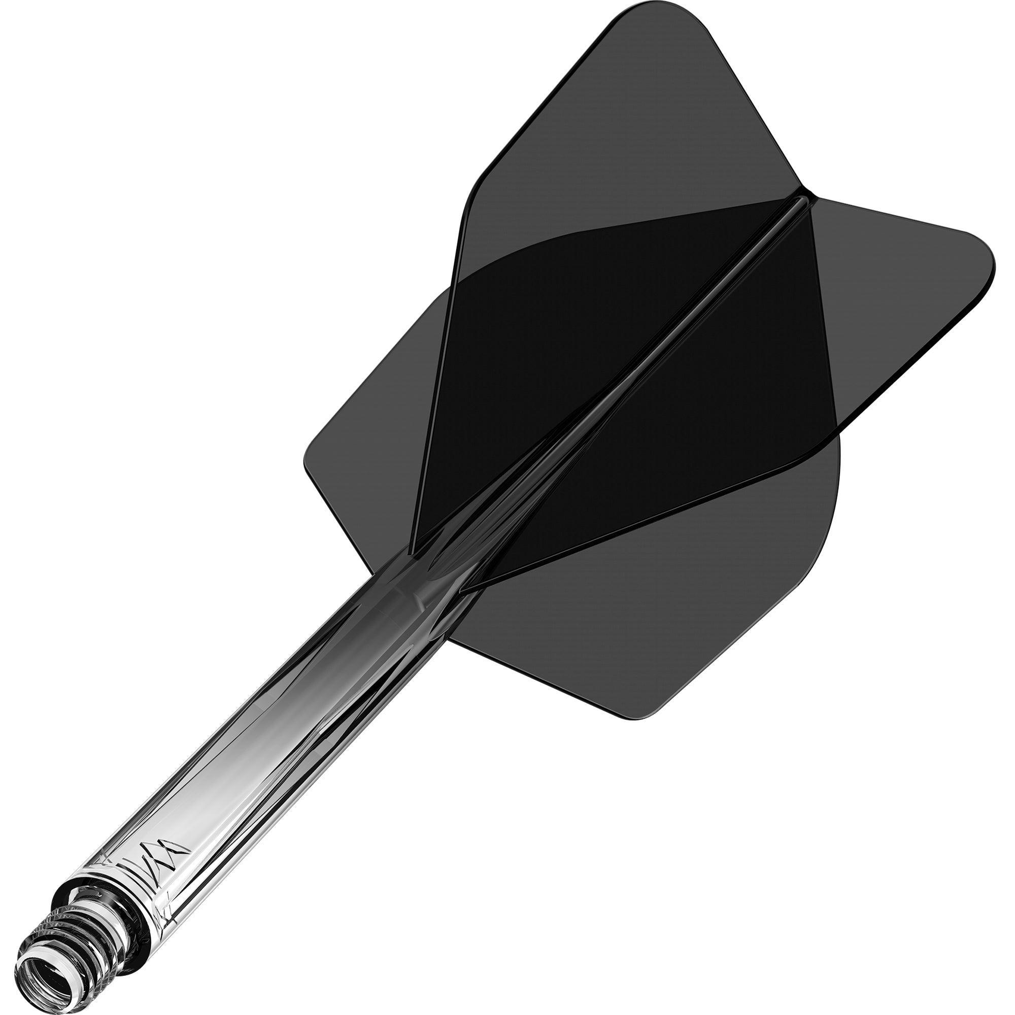 Mission - Force 90 Průhledná Černá - No6- Letky/Násadky Na Šípky - Direct Darts - 1