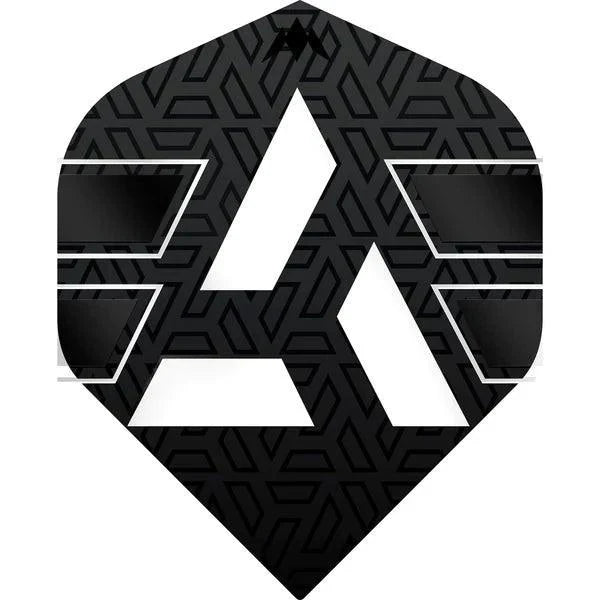 Mission - Hazard - Černá & Bílá - No2 - 100 Mikron - Letky Na Šípky - Direct Darts - 1