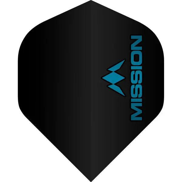 Mission - Logo - Modrá - No2 - 100 Mikron - Letky Na Šípky - Direct Darts - 1