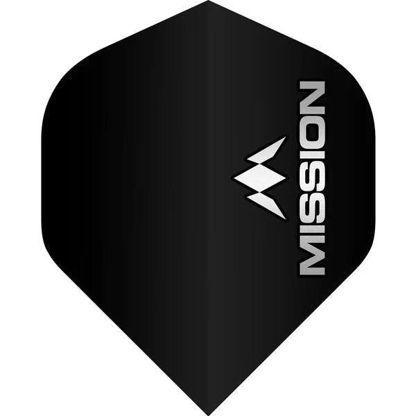 Mission - Logo - Šedá - No2 - 100 Mikron - Letky Na Šípky - Direct Darts - 1