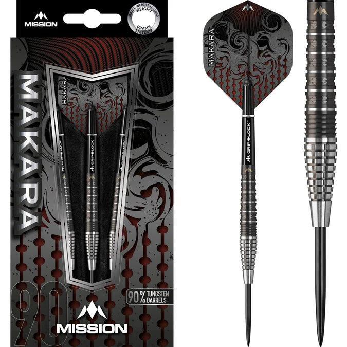 Mission - Makara - M2 - Graphite Pvd Černá - 90% - Steel Šípky - Direct Darts - 1