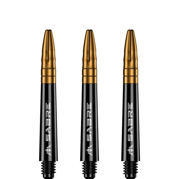 Mission - Sabre - Polykarbonát - Černá - Zlatá Top - Násadky Na Šípky - Direct Darts - 3