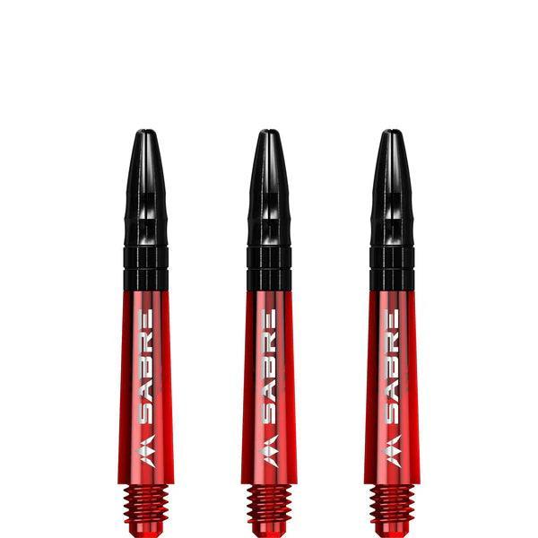 Mission - Sabre - Polykarbonát - Červená - Černá Top - Násadky Na Šípky - Direct Darts - 2