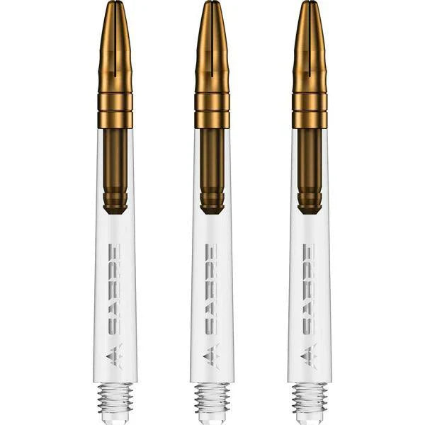 Mission - Sabre - Polykarbonát - Průhledná - Zlatá Top - Násadky Na Šípky - Direct Darts - 5