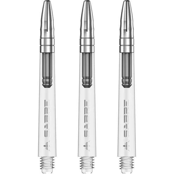 Mission - Sabre - Polykarbonát - Průhledná - Strieborná Top - Násadky Na Šípky - Direct Darts - 5