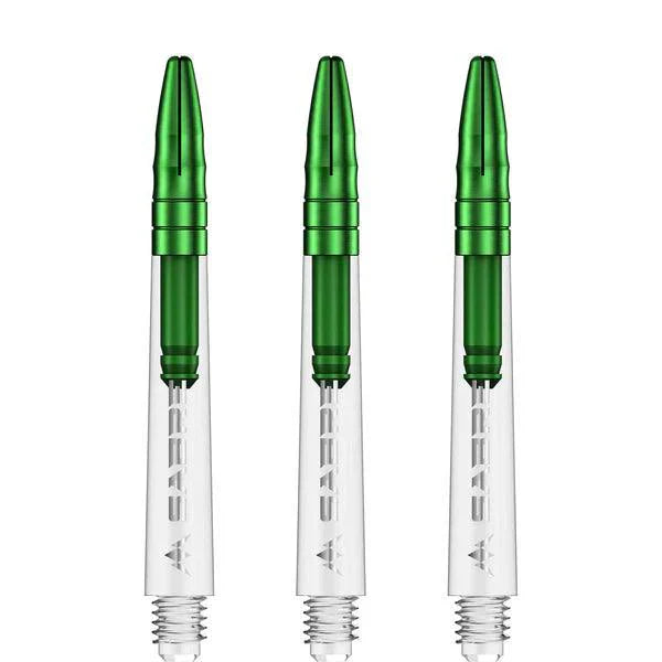 Mission - Sabre - Polykarbonát - Průhledná - Zelená Top - Násadky Na Šípky - Direct Darts - 4
