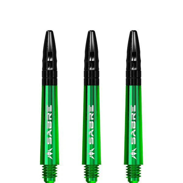 Mission - Sabre - Polykarbonát - Zelená - Černá Top - Násadky Na Šípky - Direct Darts - 3