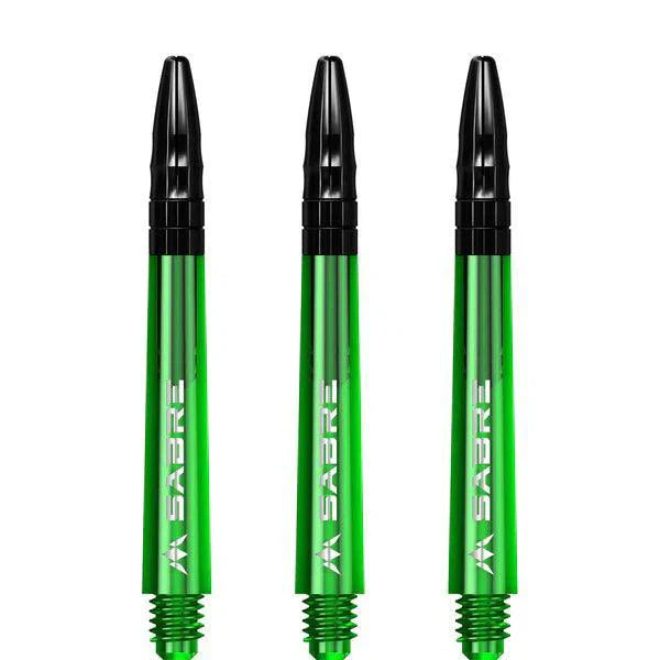 Mission - Sabre - Polykarbonát - Zelená - Černá Top - Násadky Na Šípky - Direct Darts - 4