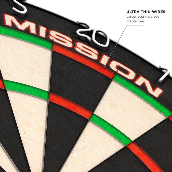 Mission - Samurai Ii - Ultratenké Zapojenie Drôtov - Sisalový Terč Na Šípky - Direct Darts - 7
