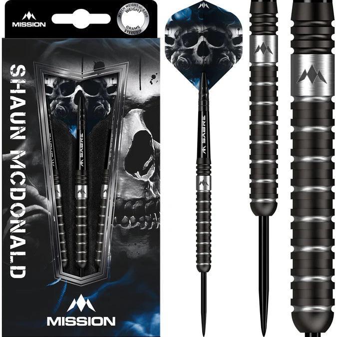 Mission - Shaun Mcdonald Černá Pvd - 95% - Steel Šípky - Direct Darts - 2