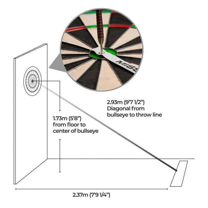 Mission - Páska Na Nastavenie Terča A Odhodová Čiary - Direct Darts - 3
