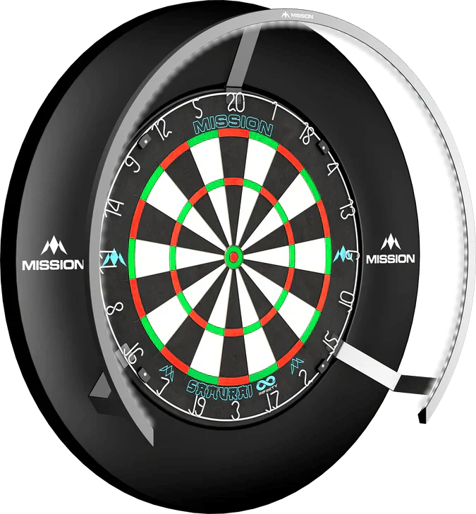 Mission - Torus 270 Strieborná- Osvetlenie Na Šípky - Direct Darts - 4