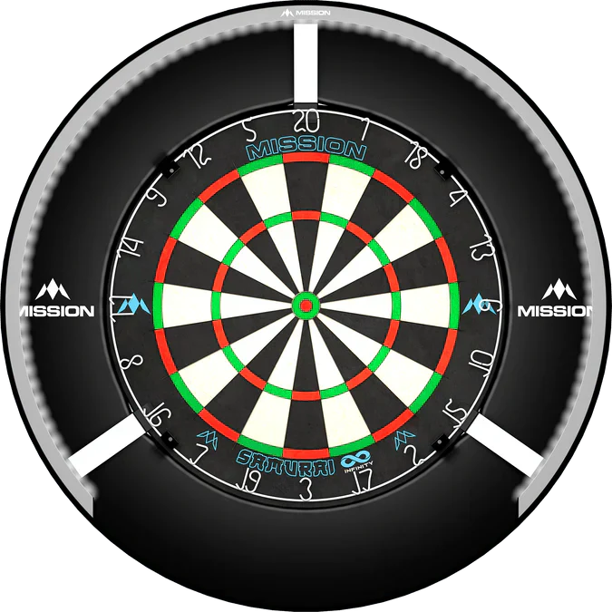 Mission - Torus 270 Strieborná- Osvetlenie Na Šípky - Direct Darts - 5