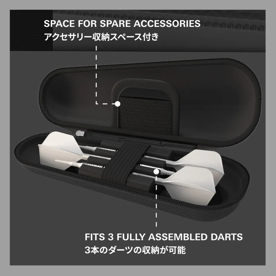 Target Japan - Takoma - Shell - Černé - Puzdro Na Šípky - Direct Darts - 3