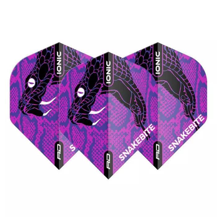 Red Dragon - Hardcore Ionic Snakebite Fialová Fej - 100 Mikron - Letky Na Šípky - Direct Darts - 1