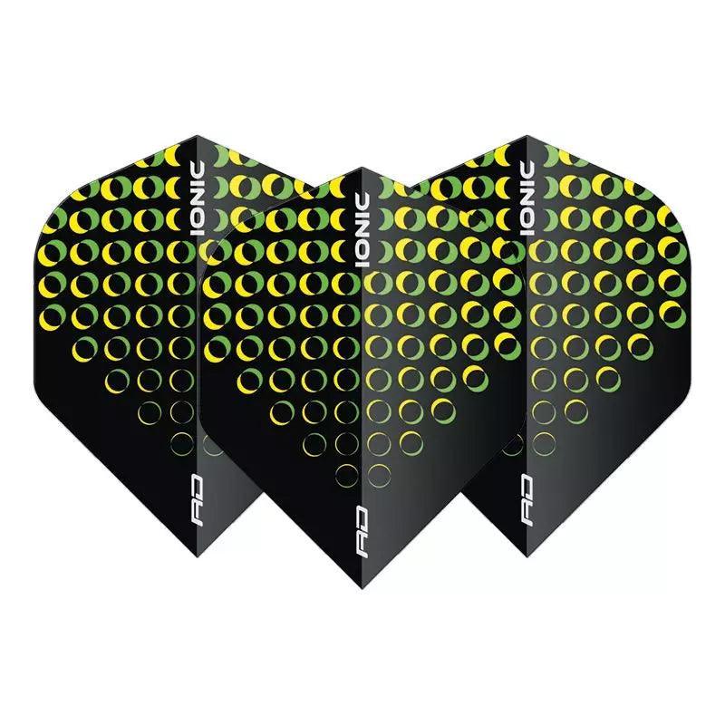 Red Dragon - Hardcore Ionic Yellžlutáow Circles - 100 Mikron - Letky Na Šípky - Direct Darts - 1