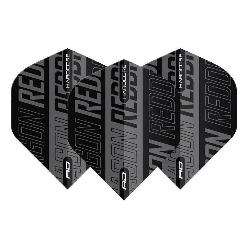 Red Dragon - Hardcore Xt Černá & Šedá - 100 Mikron - Letky Na Šípky - Direct Darts - 1