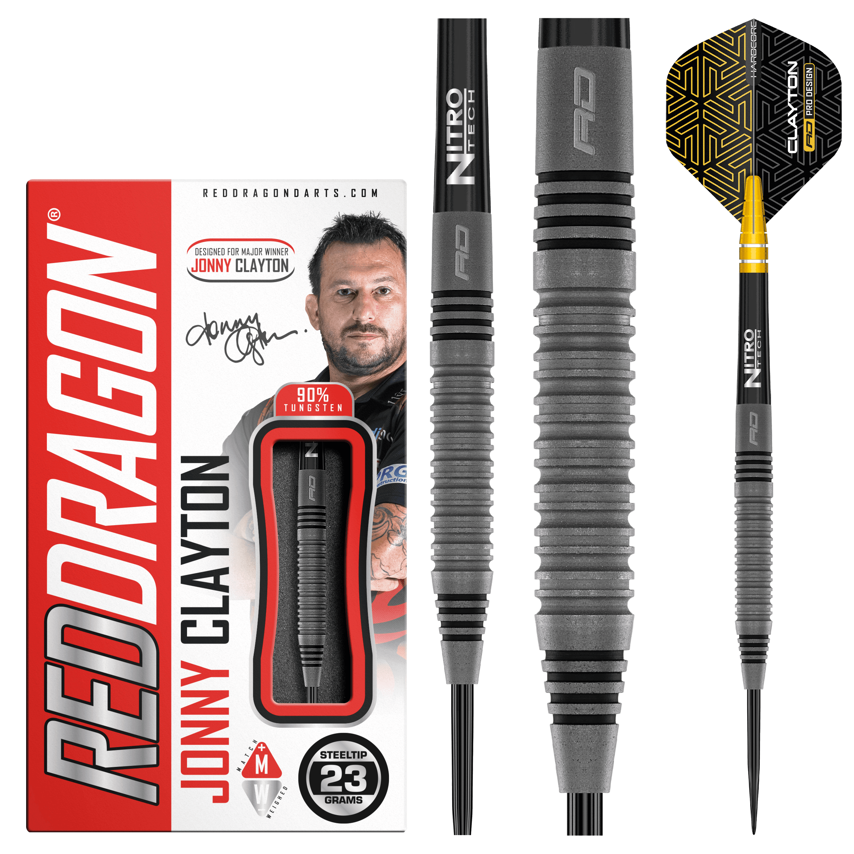 Red Dragon - Jonny Clayton Oxide Edition 90% - Steel Šípky - Direct Darts - 2