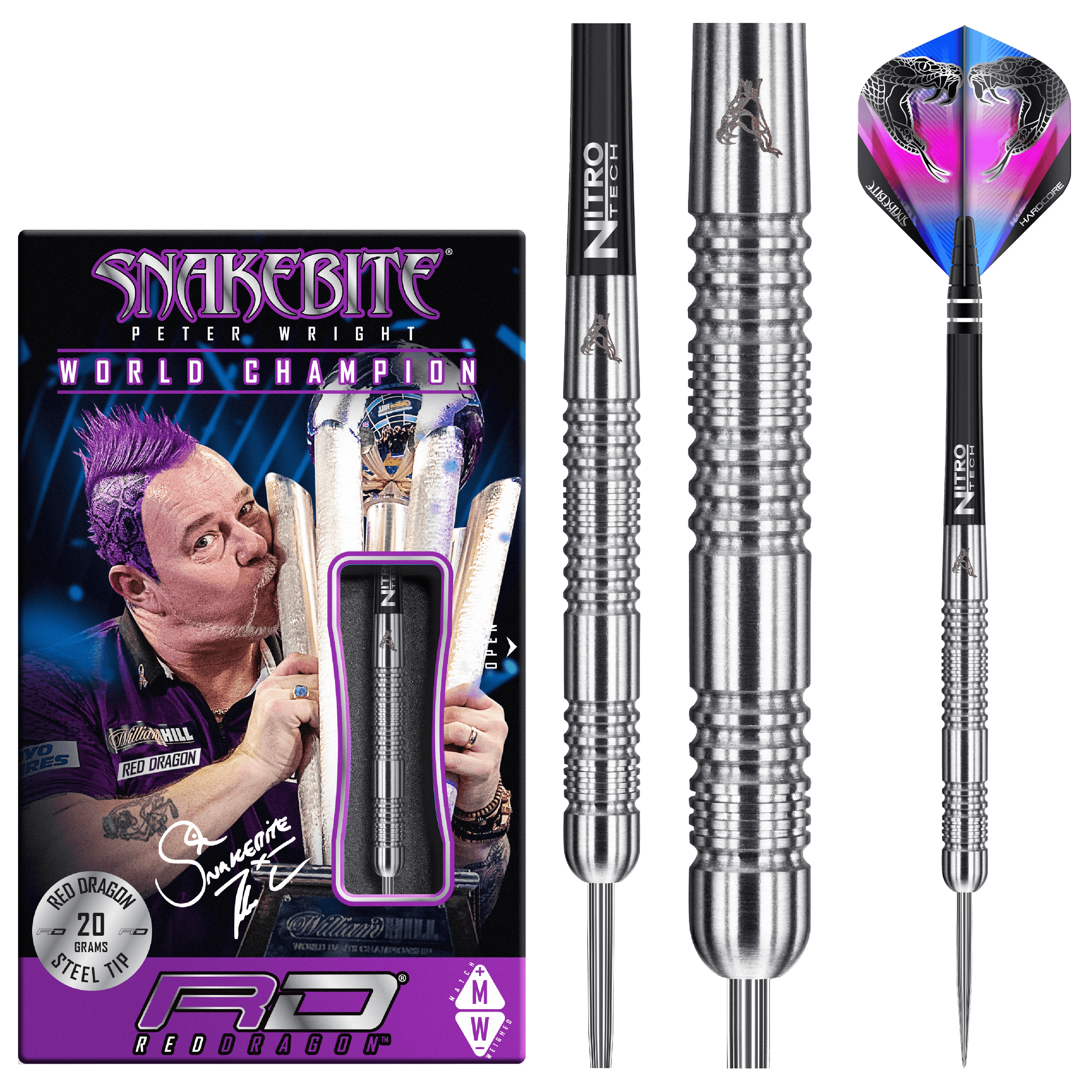 Red Dragon - Peter Wright Euro 11 90% - Steel Šípky - Direct Darts - 2