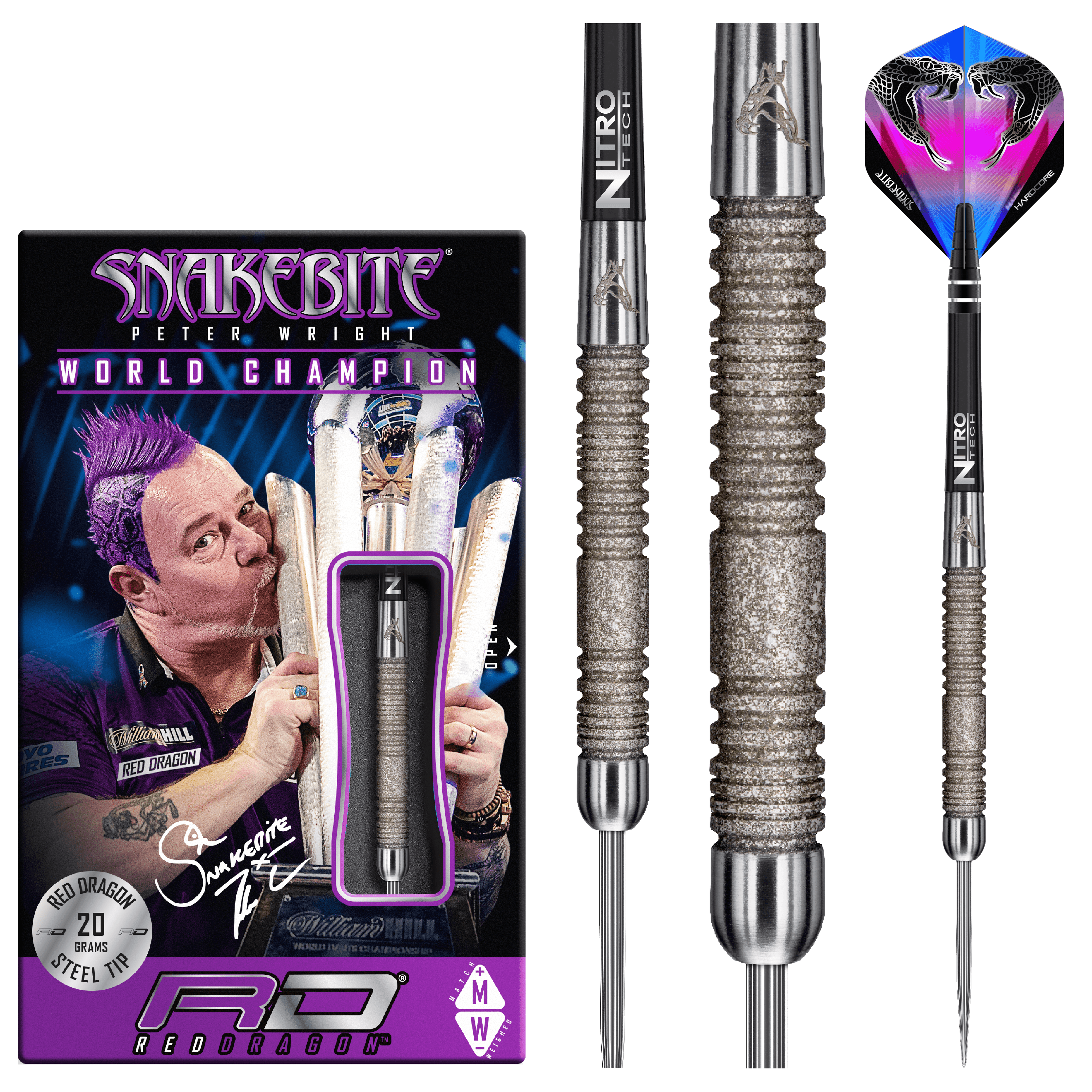 Red Dragon - Peter Wright Euro 11 Element 90% - Steel Šípky - Direct Darts - 2