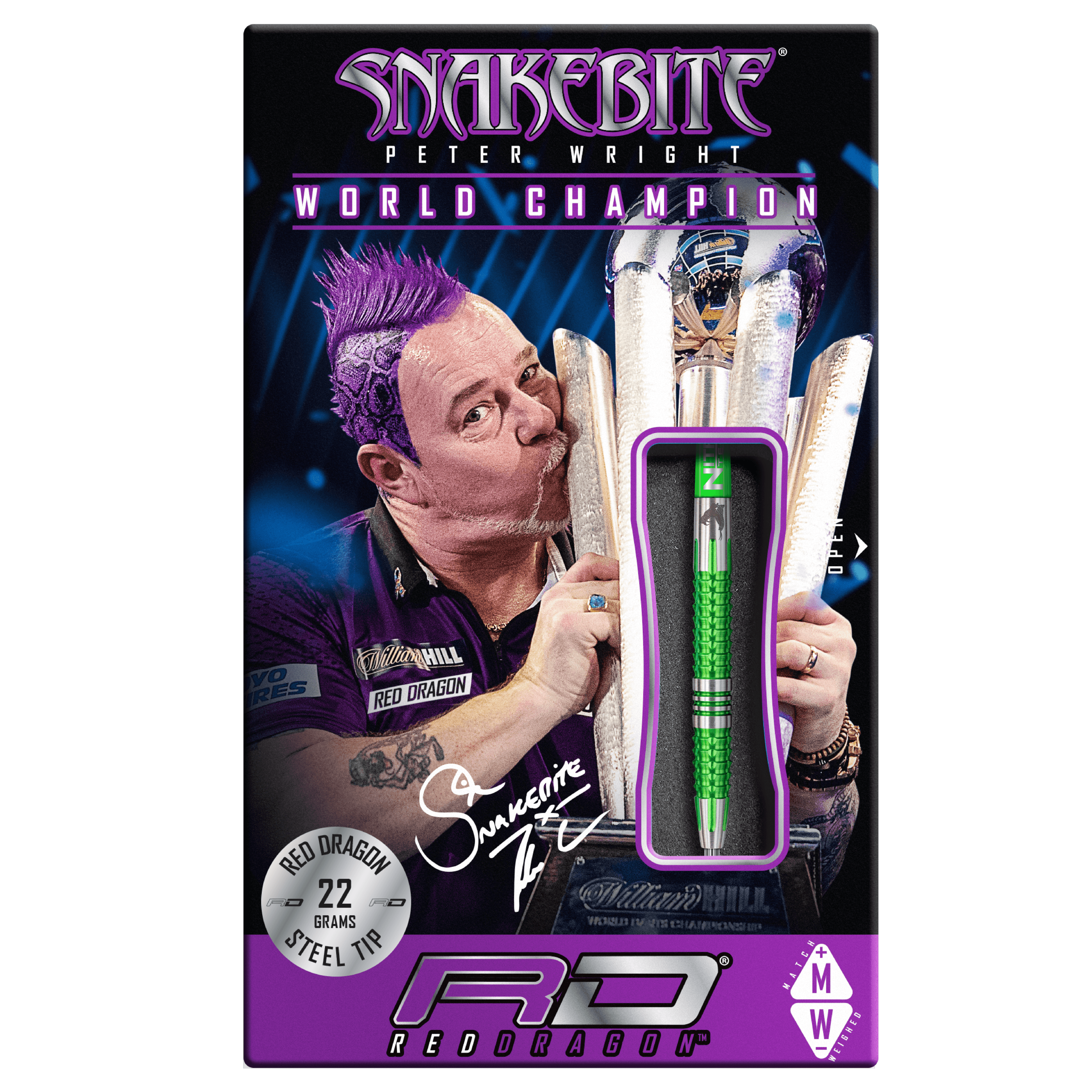 Red Dragon - Peter Wright Mamba 2 90% - Steel Šípky - Direct Darts - 4