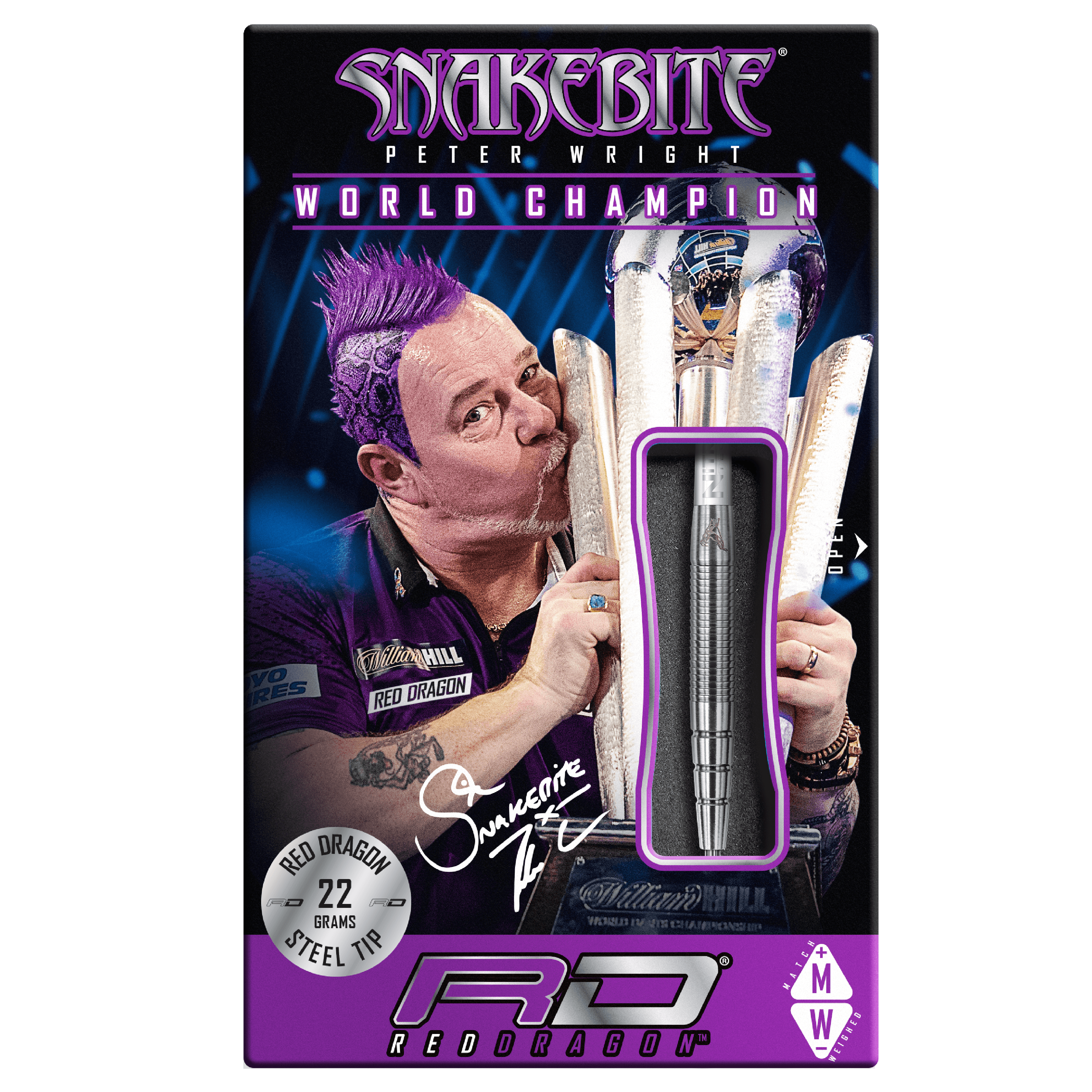 Red Dragon - Peter Wright Pl15 90% - Steel Šípky - Direct Darts - 4