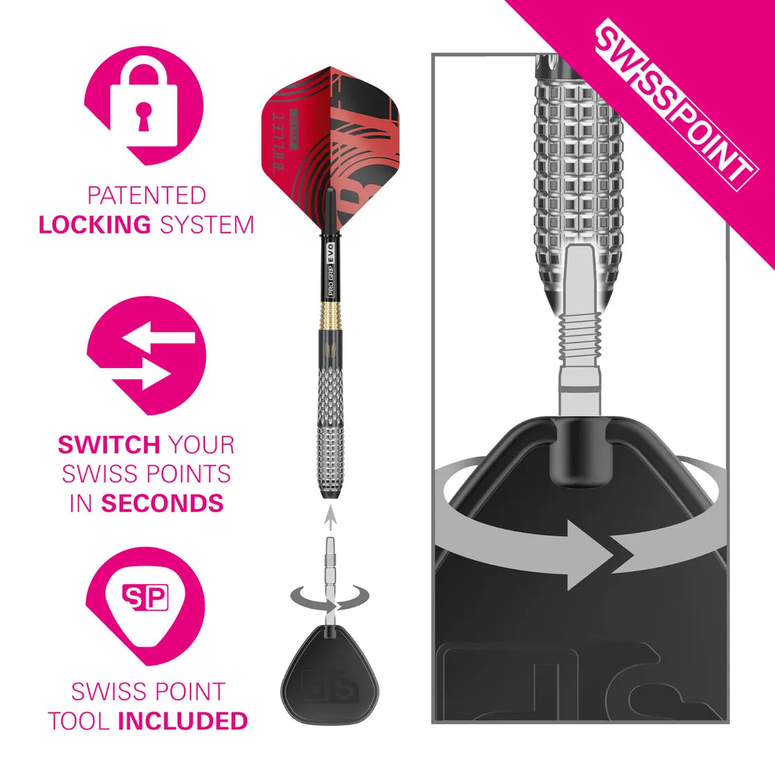 Target - Stephen Bunting G5 - Void - 95% - Steel Šípky - Direct Darts - 4