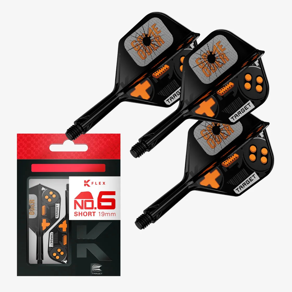 Target - K-Flex - Game Over - No6 - Jednodílný Násadky/Letky Na Šípky - Direct Darts - 1