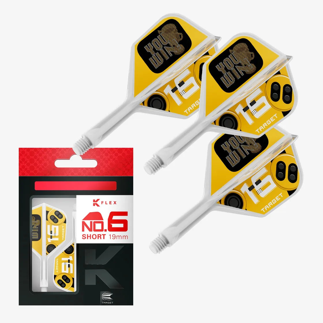 Target - K-Flex - You Win - No6 - Jednodílný Násadky/Letky Na Šípky - Direct Darts - 1