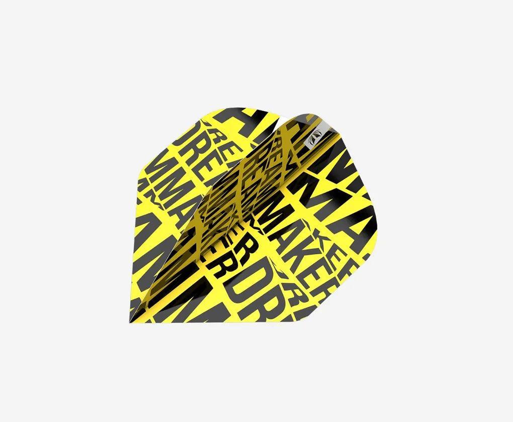 Target - Dimitri Van Den Bergh - Pro.Ultra - Žlutá - No2 - 100 Mikron - Letky Na Šípky - Direct Darts - 1