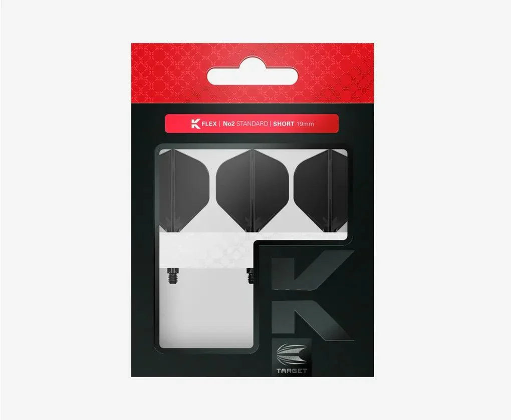 Target - K-Flex - No2 - Černá - Letky/Násadky Na Šípky - Direct Darts - 3