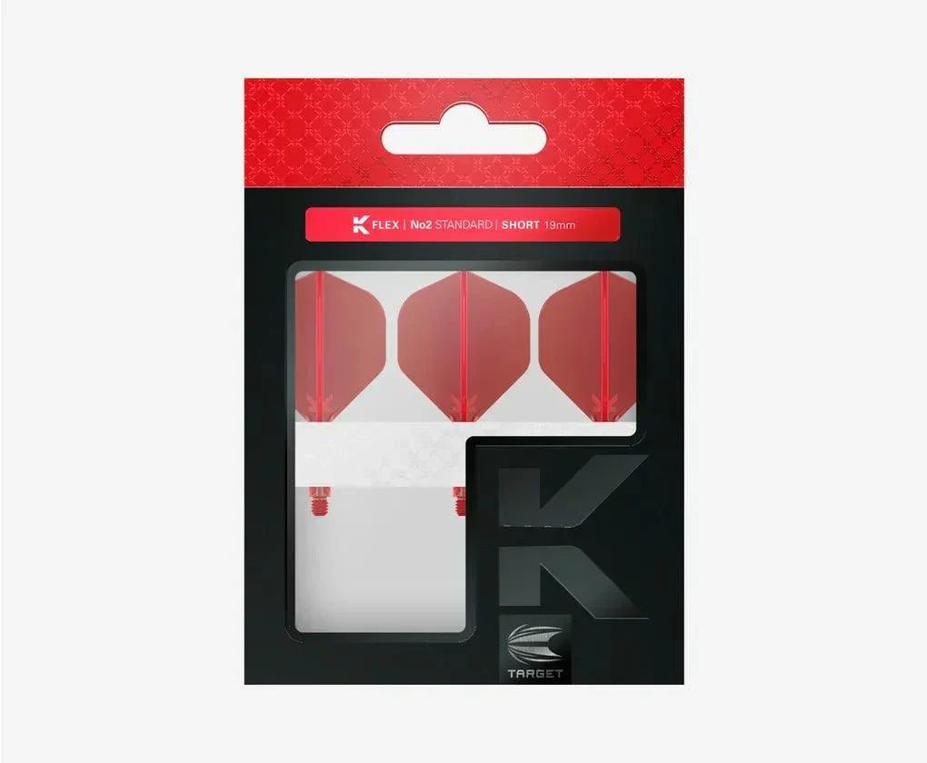 Target - K-Flex - No2 - Červená - Letky/Násadky Na Šípky - Direct Darts - 3