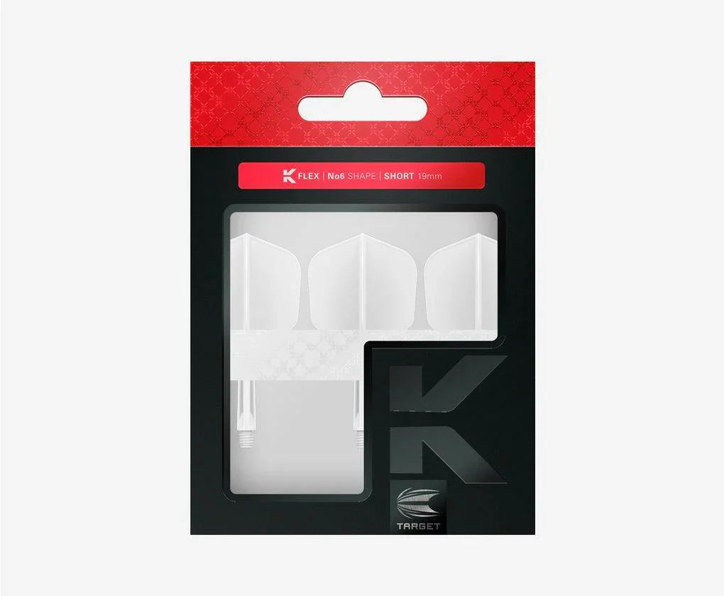 Target - K-Flex - No6 - Průhledná - Jednodílný Násadky/Letky Na Šípky - Direct Darts - 3