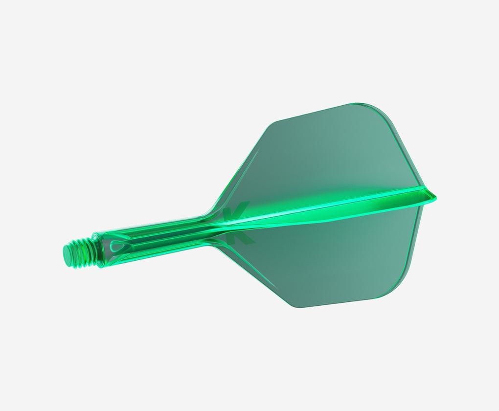 Target - K-Flex - No6 - Zelená - Jednodílný Násadky/Letky Na Šípky - Direct Darts - 1
