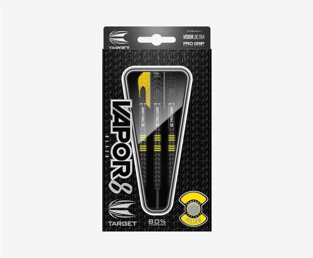 Target - Vapor8 Černá & Žlutá 80% - Steel Šípky - Direct Darts - 3