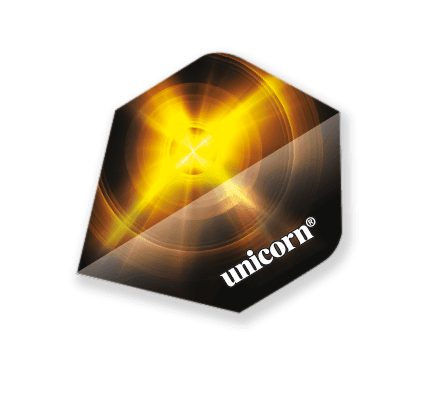 Unicorn - Core Plus Černá Brass - 75 Mikron - Letky Na Šípky - Direct Darts - 1