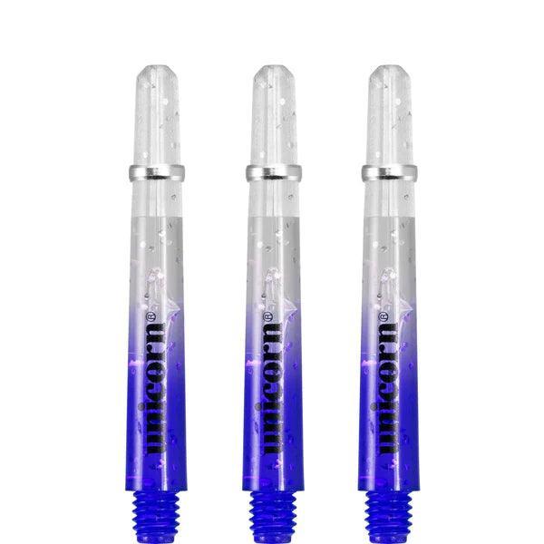 Unicorn - Gripper 4 Elememts 2 Tone Modrá/Průhledná - Násadky Na Šípky - Direct Darts - 3