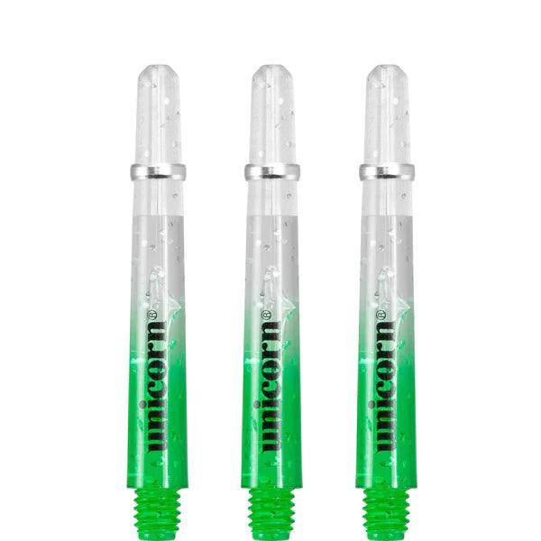 Unicorn - Gripper 4 Elememts 2 Tone Zelená/Průhledná - Násadky Na Šípky - Direct Darts - 3