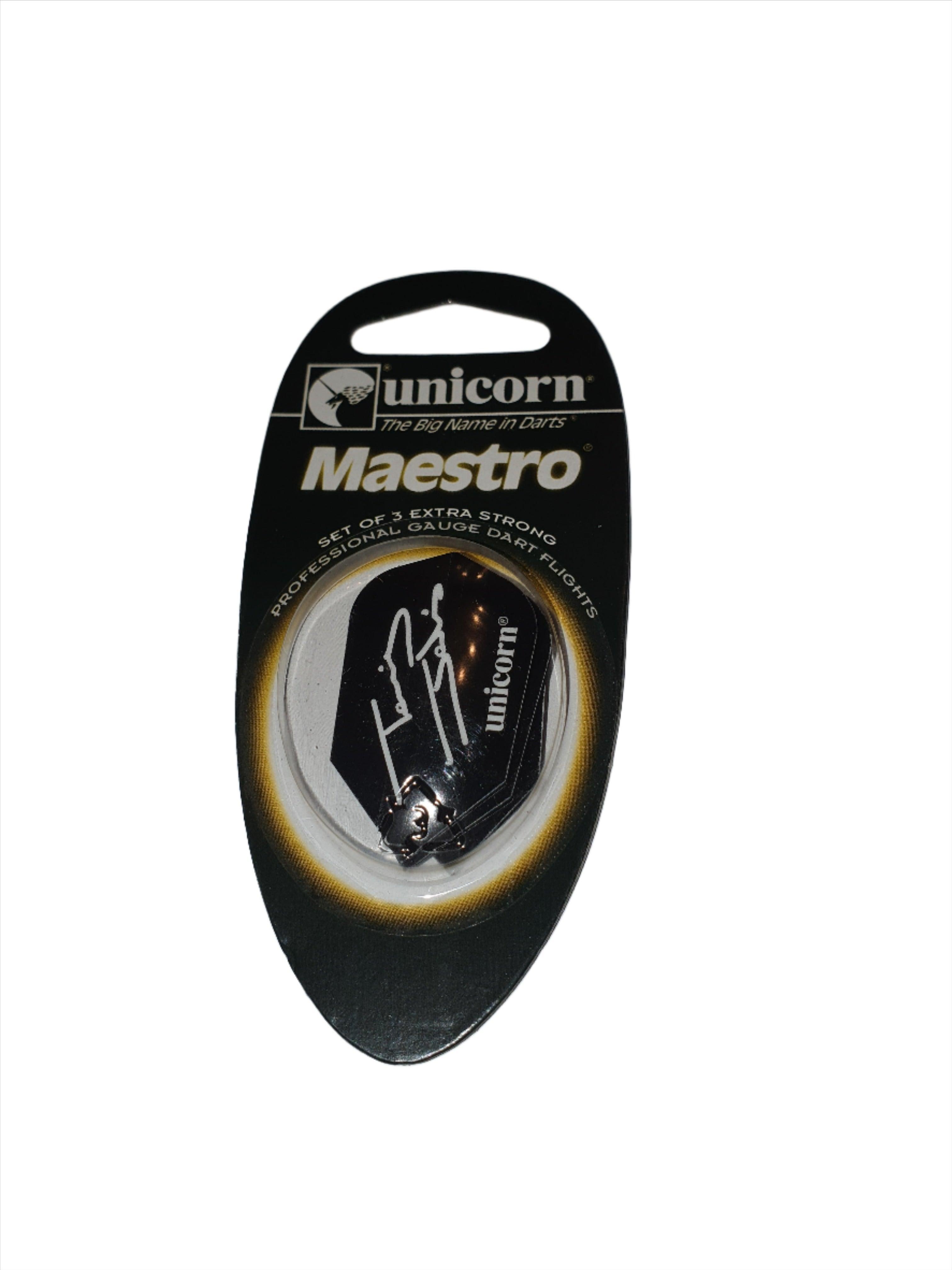 Unicorn - Maestro - Terry Jenkins - Black - Slim - 100 Mikron - Letky Na Šípky - Direct Darts - 1