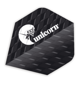 Unicorn - Q Plus Q2 Černá - 100 Mikron - Letky Na Šípky - Direct Darts - 1