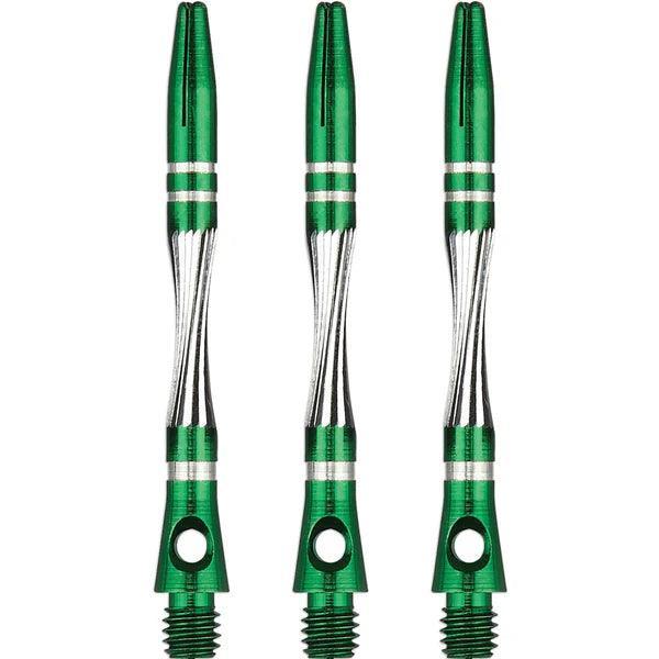 Unicorn - Twist Hliník Zelená- Násadky Na Šípky - Direct Darts - 1