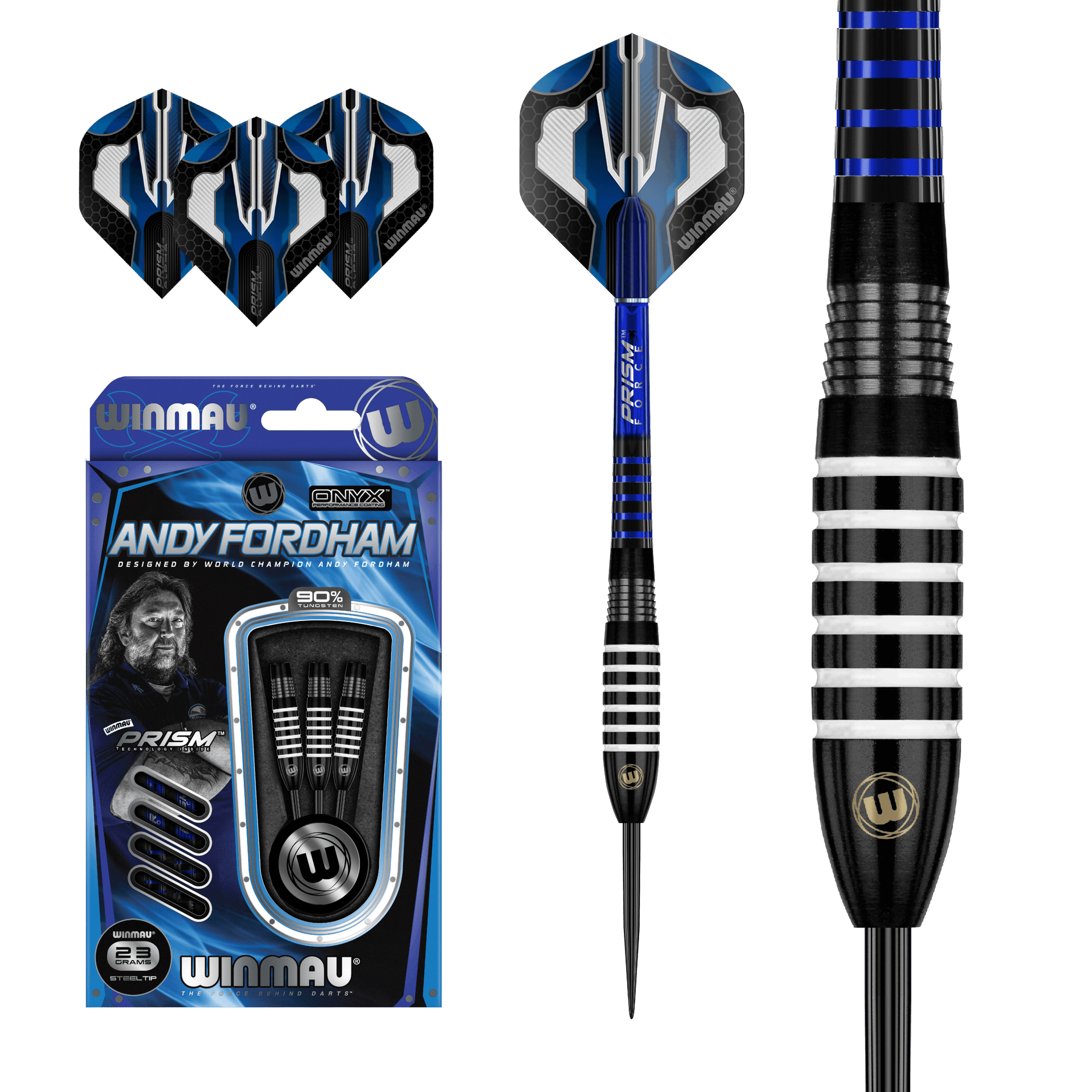 Winmau - Andy Fordham 90% - Steel Šípky - Direct Darts - 2