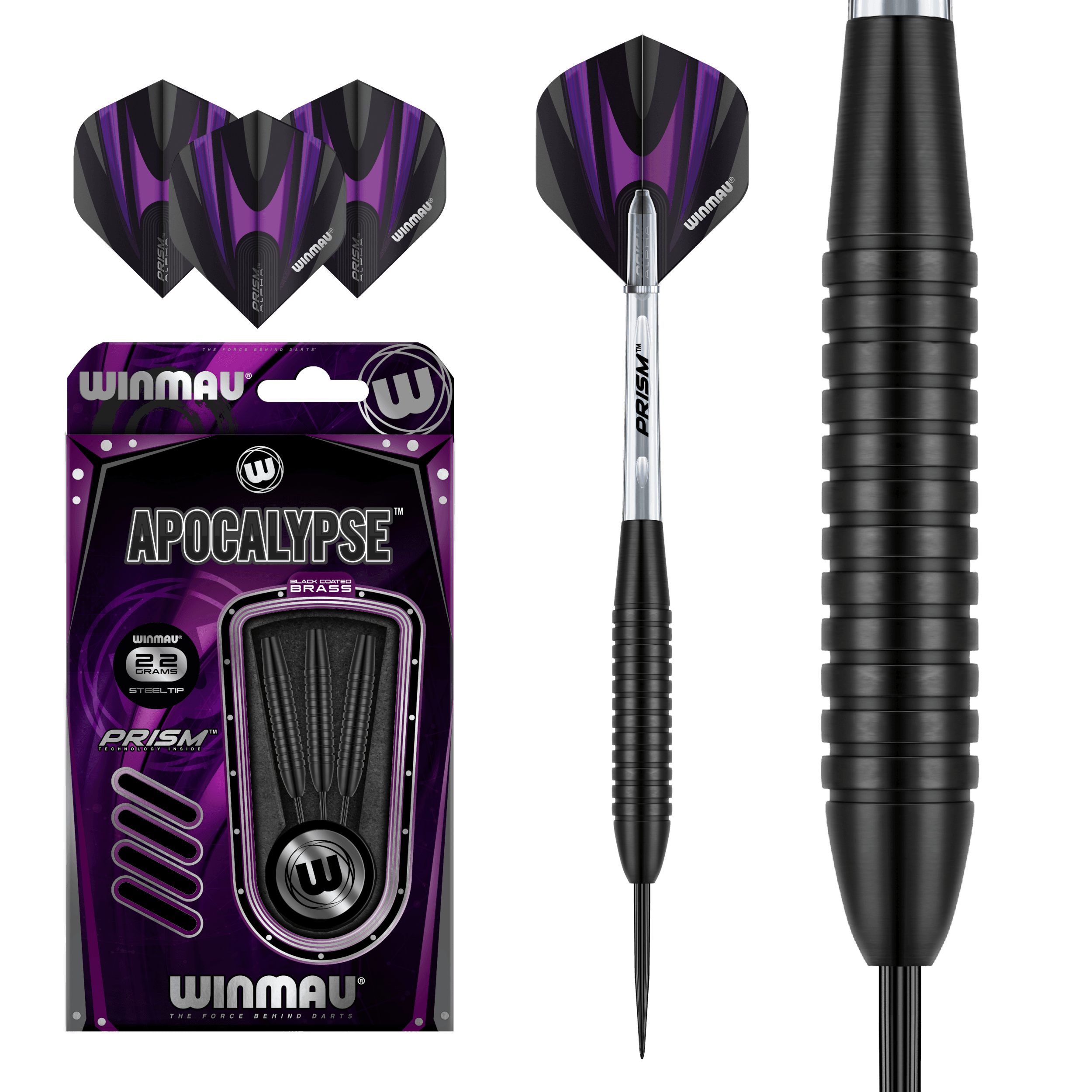 Winmau - Apocalypse Brass Style 2 - Steel Šípky - Direct Darts - 2