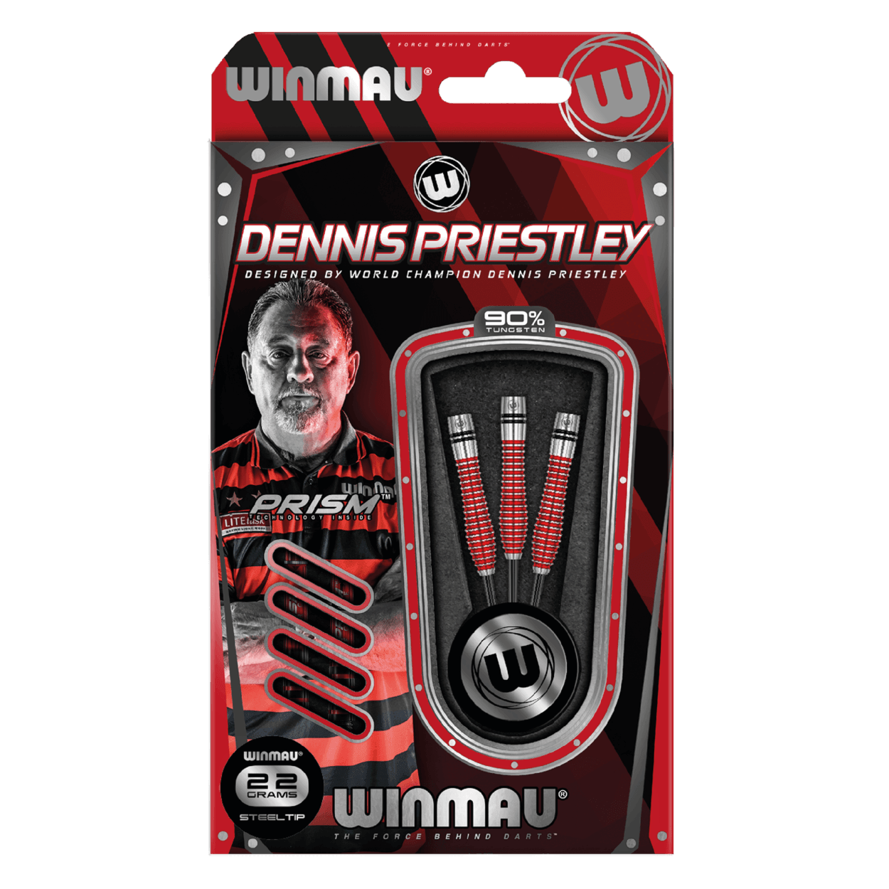 Winmau - Dennis Priestley Special Edition 90% - Steel Šípky - Direct Darts - 3