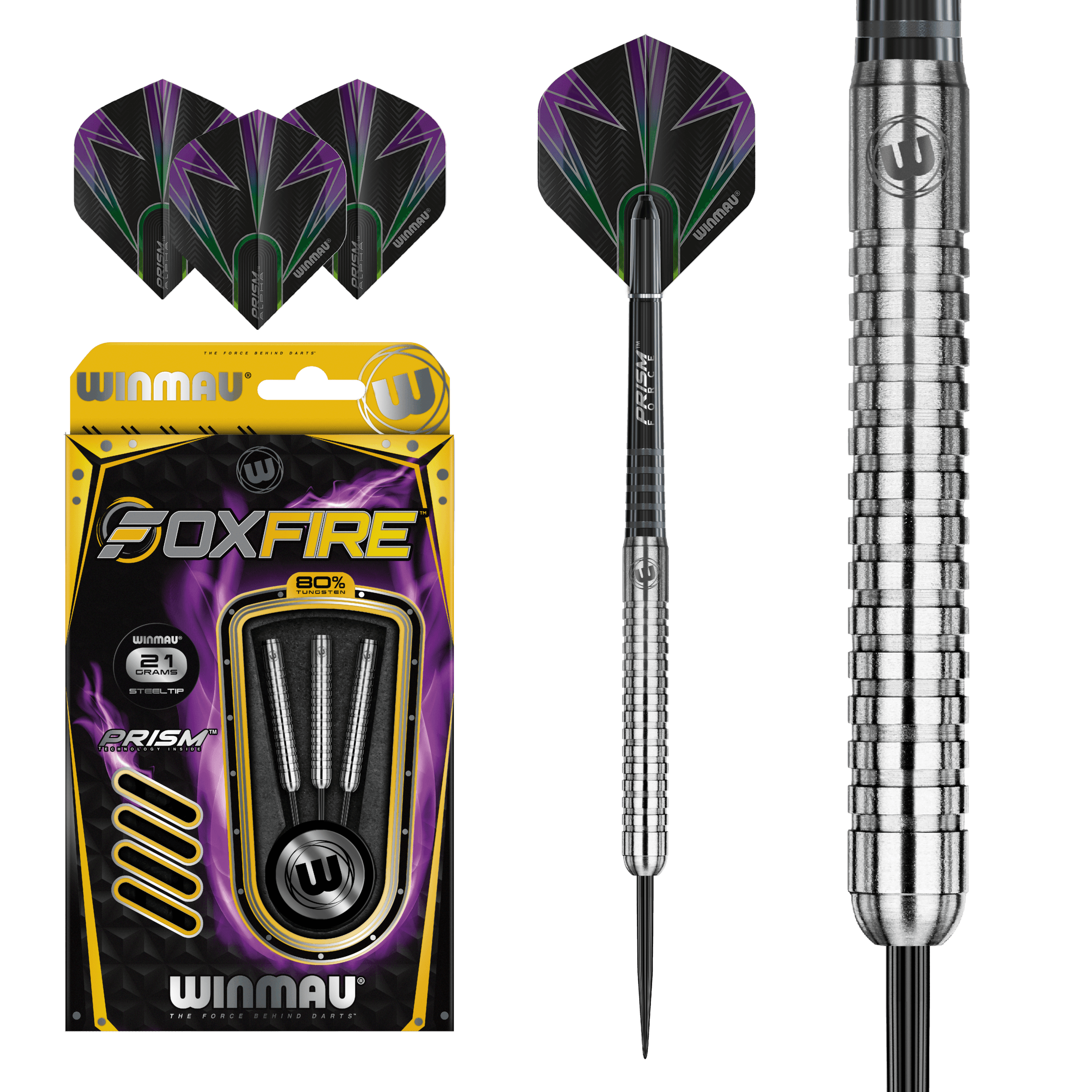 Winmau - Foxfire 80% V1 - Steel Šípky - Direct Darts - 2