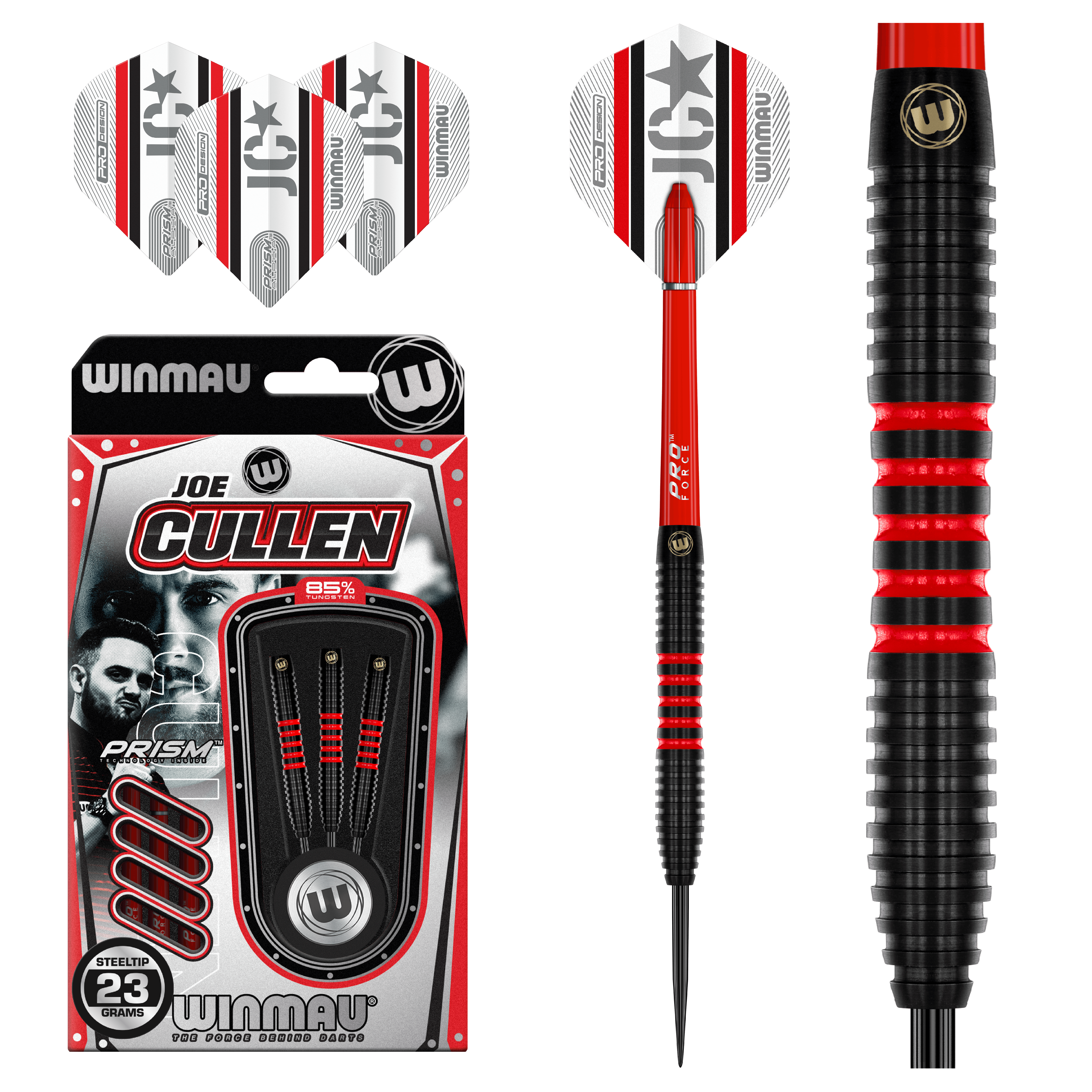 Winmau - Joe Cullen Pro-Series 85% - Steel Šípky - Direct Darts - 2