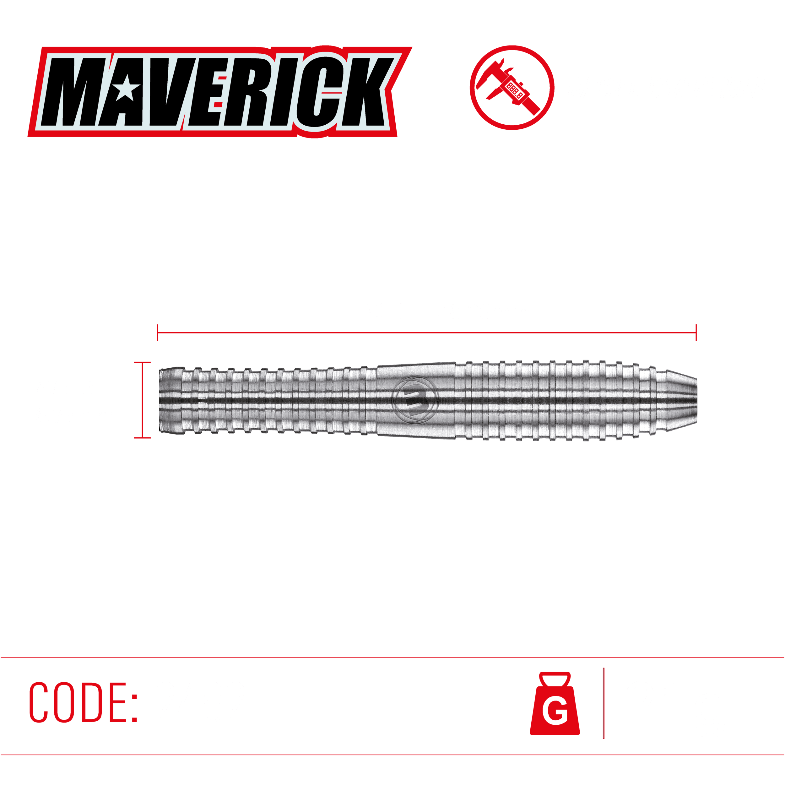 Winmau - Maverick 80% - Steel Šípky - Direct Darts - 4